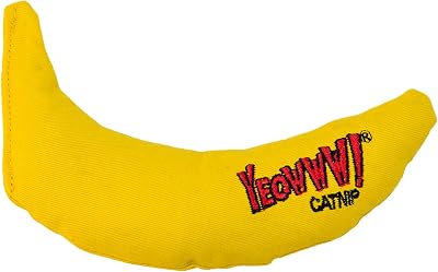 YEOWWW Banana Singles Cat Toy with Organic USA Catnip