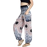 Tranquil Threads High-Waisted Boho Harem Yoga Pants for Women