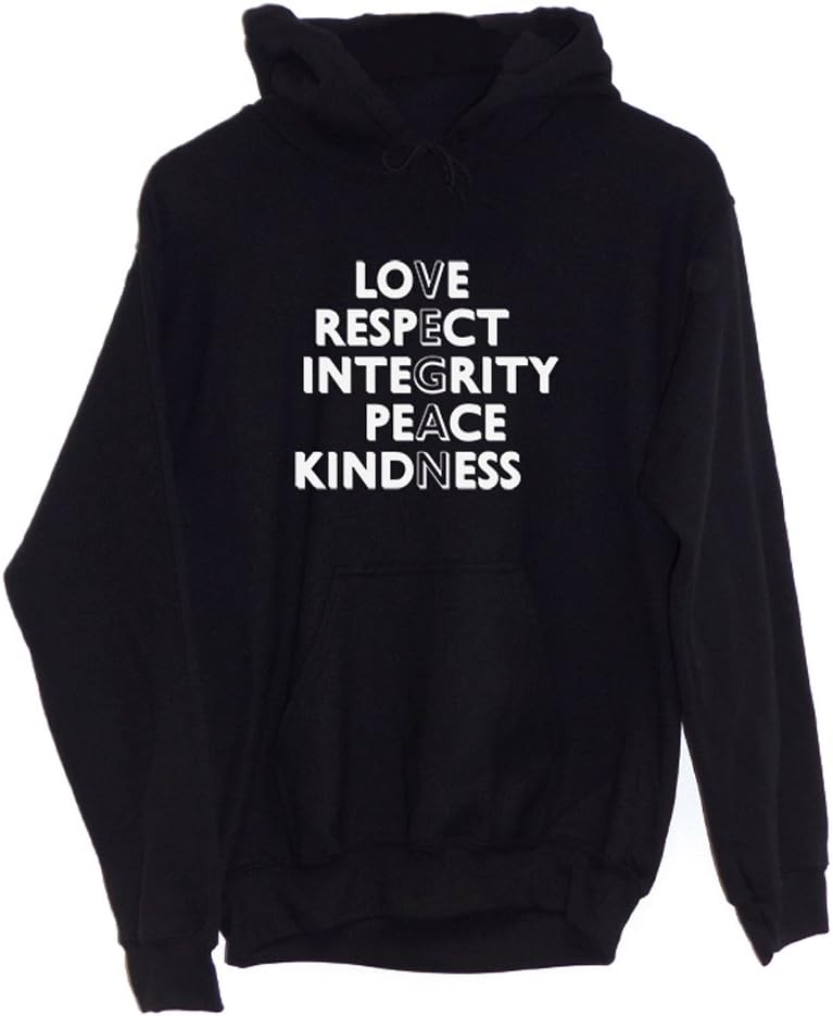 Chilledworld - Love Respect Integrity Peace Kindness VEGAN | Hoodie Herbivore Clothing Gift