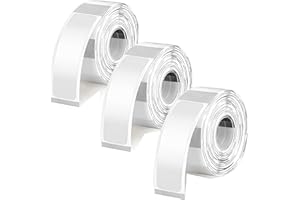 480Pcs Clear Thermal Printer Label Sticker Water Adhesive Labels Sticker for Glass Jar Bottle Food Container Tear Adhesive La