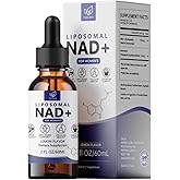 Fzjjyana Liposomal NAD Drops for Women,NAD Liquid Supplement with Resveratrol - Natural Antioxidant,Energy Metabolism Support & Mitochondrial Health,Additives Free - Lemon Flavor