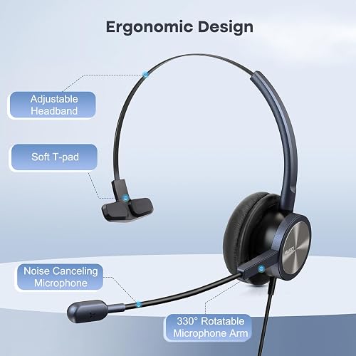 Yealink Headset Mairditelephone Headset For Multiple Devices With Rj9 And 3 5mm | INDIA Jabra Headset Wireless
