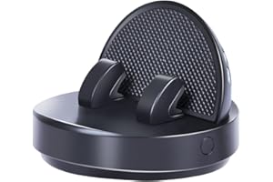 Dashboard Cell Phone Holder, 360 Degree Rotating Car Phone Holder Anti-Slip Spring Snap Design for All Smartphones, Black