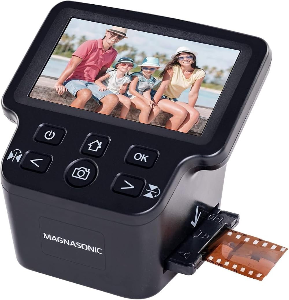 Magnasonic FS71 24MP Film Scanner 5" Display HDMI Super 8 35mm 126 110 Slides