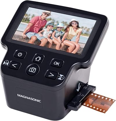 Magnasonic FS71 24MP Film Scanner 5" Display HDMI Super 8 35mm 126 110 Slides