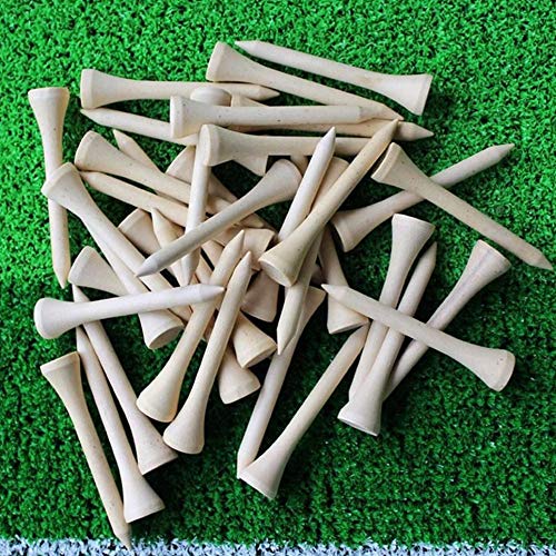 Water-chestnut 100pcs/Pack Professional Premium Wooden Golf Tees 54mm with Golf Ball Markers