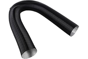 Aluminum Foil Ducting Hose for 5KW Diesel Parking Heater, 75mm Telescopic Air Outlet Pipe, Heat Resistant & Flame Retardant, 