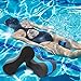 AZSPORT One Piece Pull Buoy Training Aid, Perfect Swimming Tool to Improve Balance and Water Resistance, Black and Blue