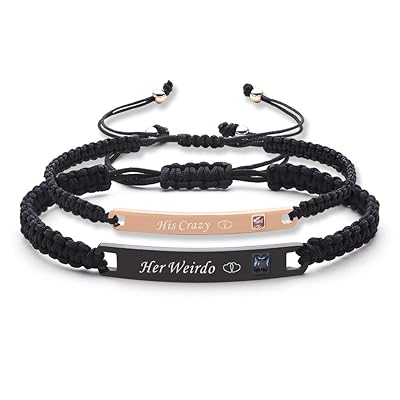 Buy Iefshiny Couples Bracelets His And Hers Bracelets Relationship Bracelets Matching Bracelets For Couples Boyfriend And Girlfriend Bracelets Anniversary Promise Gifts 2pcs Online In Turkey B0814xyy4z