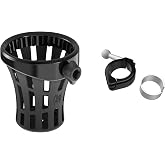 GEN 2 Big Ass&reg; Drink Holder with Aluminum Clamp Mount (Black, 1-1/8" or 1-1/4")