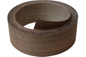 ebpsneer Black Walnut Wood Veneer Edge Banding Roll,2 inch X 13 ft Iron-On Pre-Glued Edging Tape with Hot Melt Adhesive,Ideal for Plywood, Furniture, Drawers, Shelves Renovation