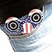 Fidget Spinner flag, Alled Hand Spinner Toy Stress Reducer, 1-3 Mins Spins Tri-Spinner Finger Toy Focus Toy Relieves ADHD EDC Anxiety for Adults and Kids with 2 Gift Nail File (Flag)