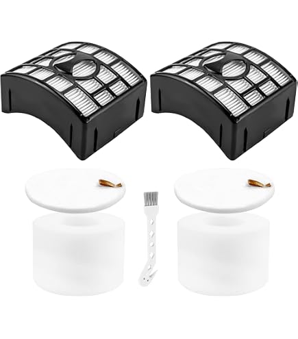 Shark Staubsauger Filter-Set – 4 Schaumstoff-/Filzfilter + 2 Nachmotorfilter, Für NV601, NV771 U.a.