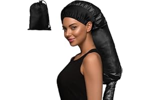 Bonnet Hair Dryer Attachment with Adjustable Headband-Large Hooded Hair Dryer Cap for drying fast at home,Easy to use for hai