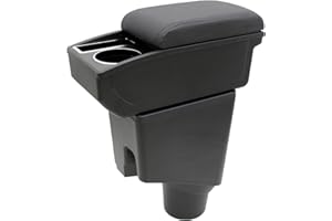 Car Armrest Box for Toyota Yaris Sedan 2015-2018 Auto Accessories Center Console Leather Arm Rest Double-Layer Storage Space 