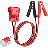 GRZWAYS Jumper Cables with Adapter Compatible with Mil.waukee M18 18V Battery Jumper Starter, Automotive Booster Cables 2ft 8AWG Cable Power Tool Line, Silicone wire temperature resistance 392℉