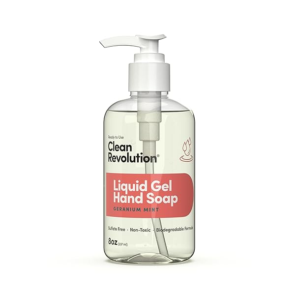CLEAN REVOLUTION LIQUID GEL HAND SOAP, SILKY RICH...
