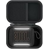 Case Compatible with JBL Go 4 / GO 5 / Go 3 Portable Speaker, Black | Case for JBL Go4/Go5/Go3, Hard EVA Travel Carrying