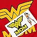Popfunk Wonder Woman Wonder Mom Mother's Day T-Shirt & Stickers | Mothers Day Gift (X-Large, Red)
