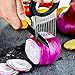 GuteKüchen Onion Holder With Odor Eliminator, Stainless Steel Slicer And Chopper That's Ergonomically Designed To Aid Safe Cutting, Easy To Grip Handle And Razor Sharp Tines For More Stability, Black