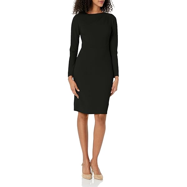 Midi Dress Maggy London Women's Elegant Midi Wrap Long Sleeve High Neck Belted Cocktail Wedding Guest Dresses, Black/Cream Special Occasion Dress With Stretch Midi Dress Maggy London Women's Elegant Midi Wrap Long Sleeve High Neck Belted Cocktail Wedding Guest Dresses, Black/Cream Special Occasion Dress With Stretch