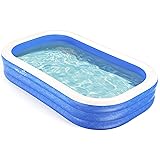 Evajoy Inflatable Pool, Family Size Swimming Pool