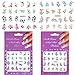 10 Different Styles Flower Nail Art Stickers Decals Self-Adhesive Sticker Tattoo, Water Transfer DIY Fingernail Nails Design Tips (Stickers A)