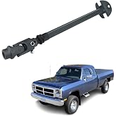 HAWK BROTHER Lower Steering Shaft Steering Column Compatible with 1979-1993 Dodge D100 D150 D200 D250 W100 W150 W200 W250 W300 W350 Truck 1979-1981 Plymouth Trailduster Pickup Truck 432660613 000940