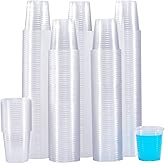 SIUQ 600 Pack 3 oz Clear Plastic Cups, Disposable Bathroom Mouthwash Cups, Small Plastic Drinking Cup for Ice Tea, Tasting, Party, Picnic, BBQ, Travel and Event