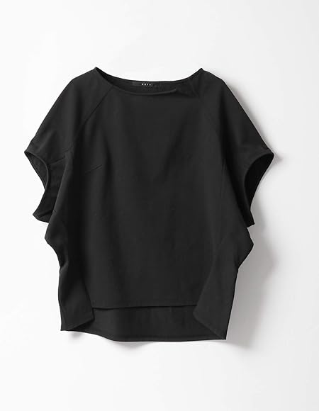 Amazon ケービーエフ Tシャツ Kbf スリットネックコクーンプルオーバー レディース Kp05 21n230 Black One Tシャツ カットソー 通販