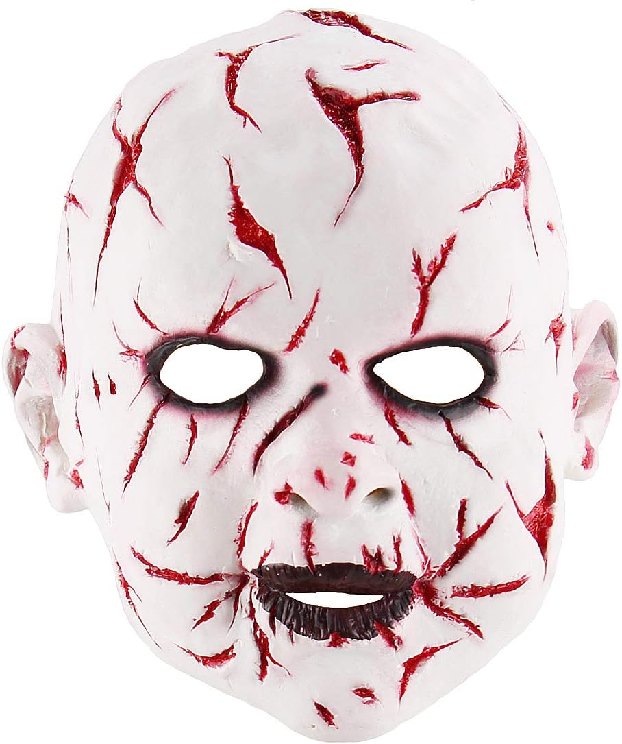 Xiao Chou Ri Ji Halloween Scary Cosplay Halloween Costume Death Party Props Horror Bloody Yaksha Ghost Doll Mask