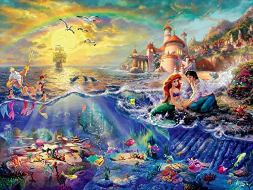 Ceaco Thomas Kinkade The Disney Dreams Collection The Little Mermaid 750 pc. Jigsaw Puzzle