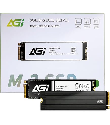 AGI 2TB PCIe Gen4×4 NVMe M.2 SSD Amazon.com: AGI AI858 PCIe Gen5 x4 NVMe 2TB SSD, Up to 14,000 MB/s