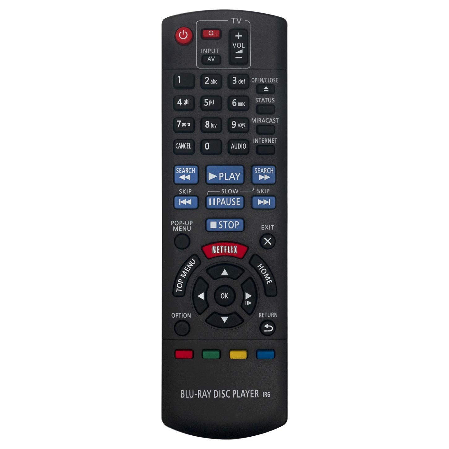 VINABTY N2QAYB000961 Remote Control For Panasonic Blu-ray DMP-BDT465 DMP-BDT360EB-K DMP-BDT460