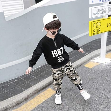 Amazon Co Jp 男の子服セット子供服セット子供服男の子スーツ男の子服春夏秋子供スポーツトラックスーツ ホーム キッチン