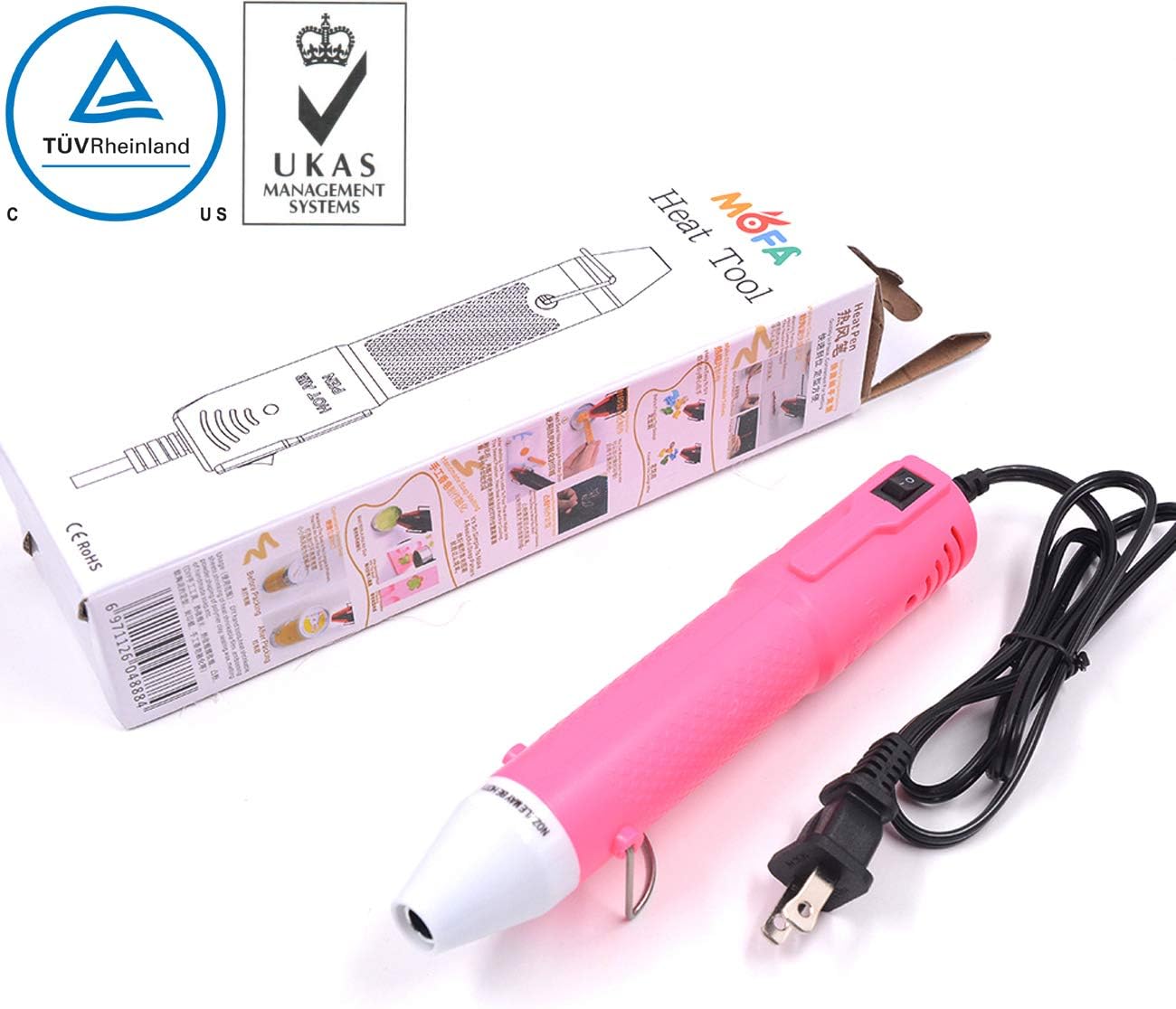 mofa emboss Heat Pen, Mini Heat Gun, Hot Air Pen Tools Shrink Pen with