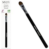 Creme Definer Eyeshadow Brush - Soft &amp; Thick Synthetic Vegan Bristles | Smooth &amp; Precise Application for Easy Blending of Cream Eye Shadows, Hand-Cut, Travel-Size, Cruelty-Free, Mommy Makeup