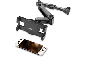 Olixar Car Mount for Nintendo Switch, Perfect for Back Seat Passengers - Headrest Mount - 360 Degree Rotation - Designed for Nintendo Switch and Switch OLED - Recommended by T3