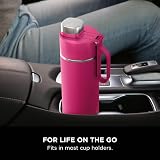 Ninja Thirsti 530 ml Water Bottle Leak-Proof Lid Triple Insulated Pink view 7