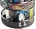 Halter Steel Mesh Spinning Desk Office Supply Sorter Organizer - Rotating Pencil Holder - Black - 2 Pack