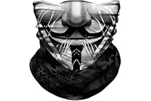 TERNNK Seamless Neck Gaiter Shield Scarf Bandana Face Mask UV Protection for Motorcycle Cycling Riding Running Headbands