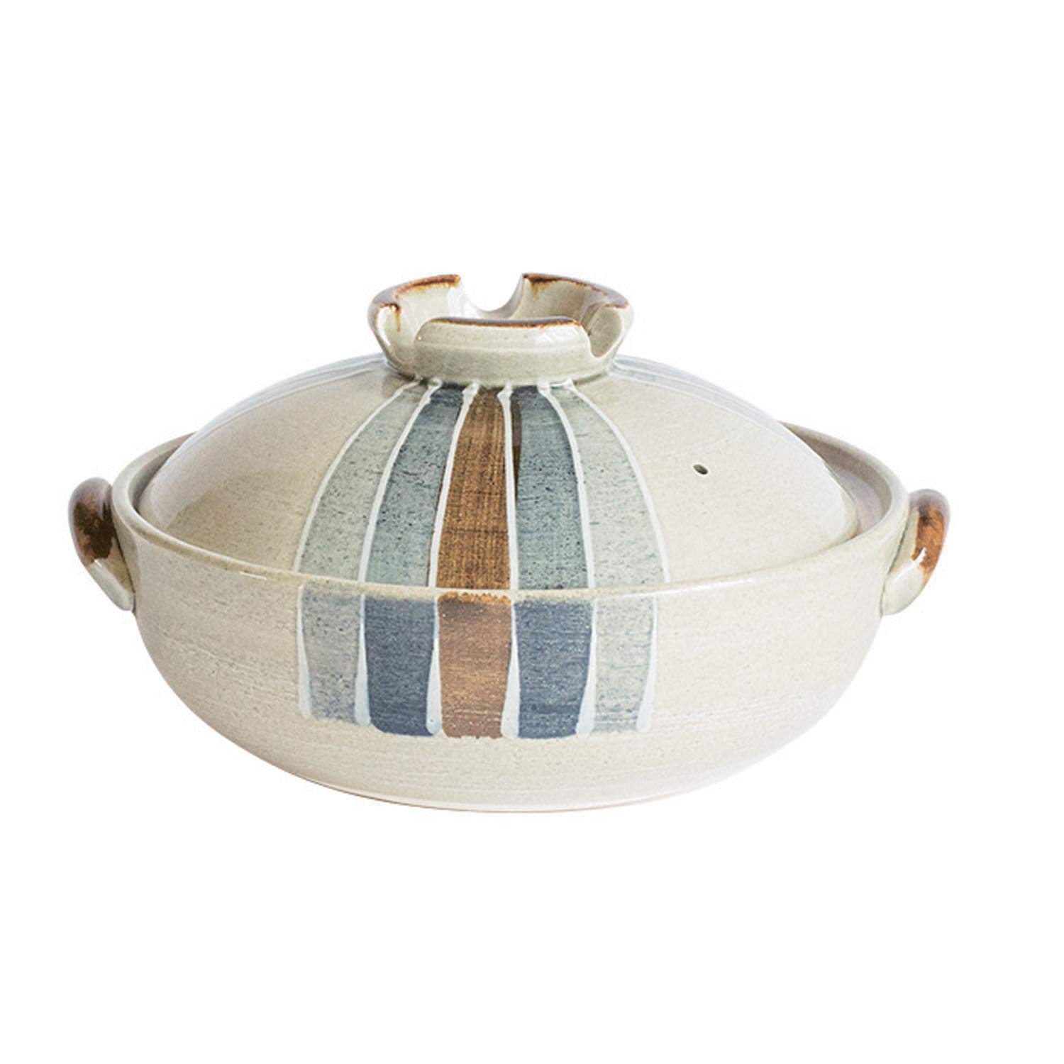 佐治陶器 白 25cm 萬古焼 土鍋 8号 十草 27-915商品画像