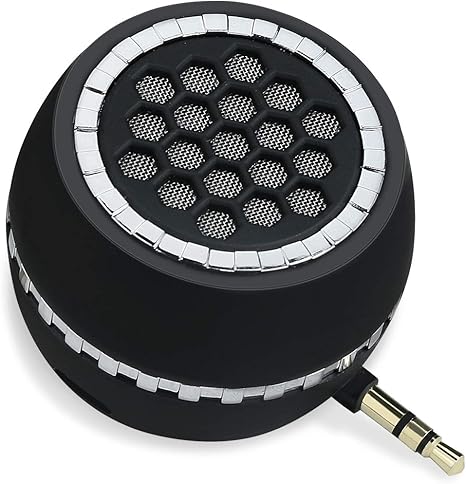 Mini Haut-parleur Portable Rétractable Avec Câble Audio 3,5 Mm - Batterie 180 MAh, Basse Consommation