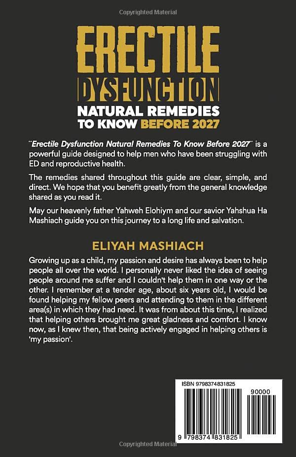 ERECTILE DYSFUNCTION NATURAL REMEDIES TO KNOW BEFORE 2027