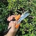 Tesinll Gardening Scissor Steel 75CR1 Bypass Professional Pruning Shears, Garden Clippers, Garden Shears, Hand Pruners, Orange+Black Color Fit for Shrubs Pruning, Branch Pruning, Flowers Pruningthumb 4
