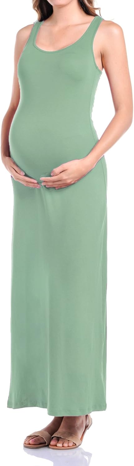 Beachcoco Women's Maternity Comfortable Jersey Maxi Dress Made in USA at  Women’s Clothing store