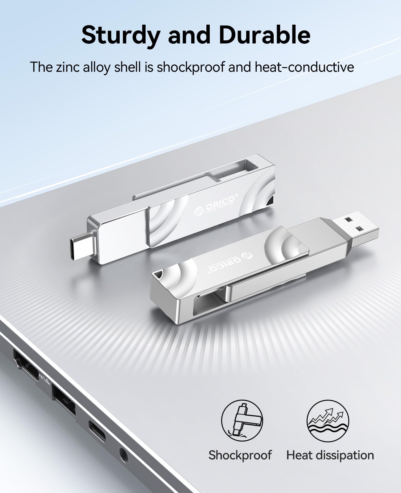 ORICO 1TB Externe SSD, SSD Externe Festplatte mit bis zu 1050 MB/s, USB C External Solid State Drive for iPhone 16/Android Telefon/PS4/Tablet/Mac/Windows OG201 6