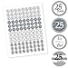 Big Dot of Happiness We Still Do - 25th Wedding Anniversary - Party Round Candy Sticker Favors - Labels Fit Chocolate Candy 1 Sheet of 108)