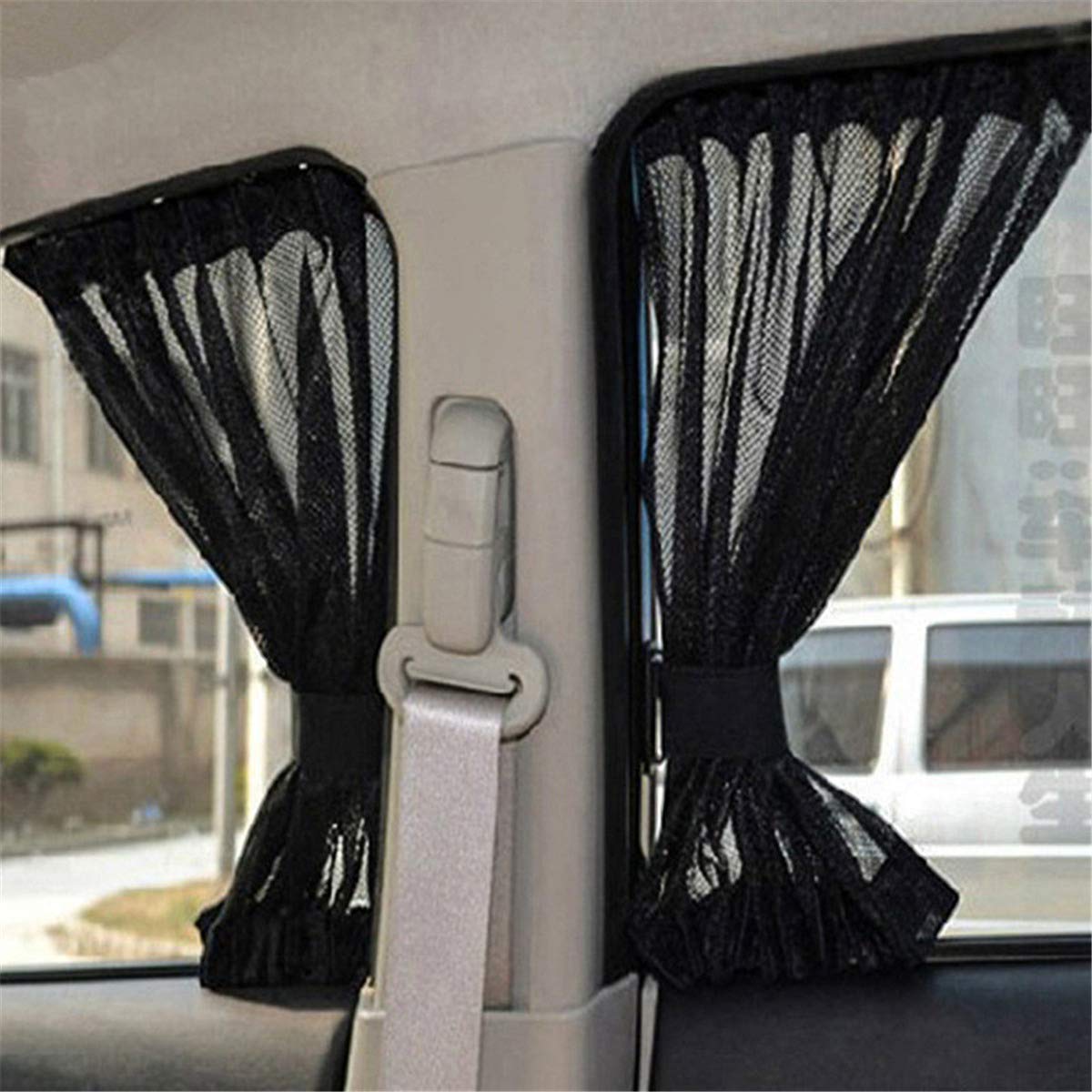 2 Pack Car Curtains Window Shades Uv Protection Auto Privacy Shade
