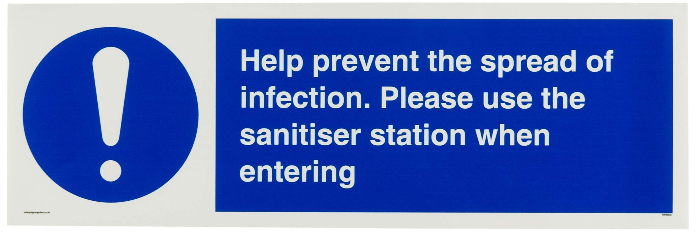 Help prevent the spread of infection. Please use the sanitiser station when entering